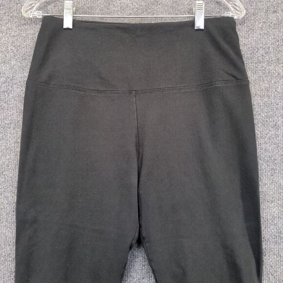 Lysse Women's Pull On Leggings Black Large Stretch Elastic Waistband Studded - Picture 3 of 12